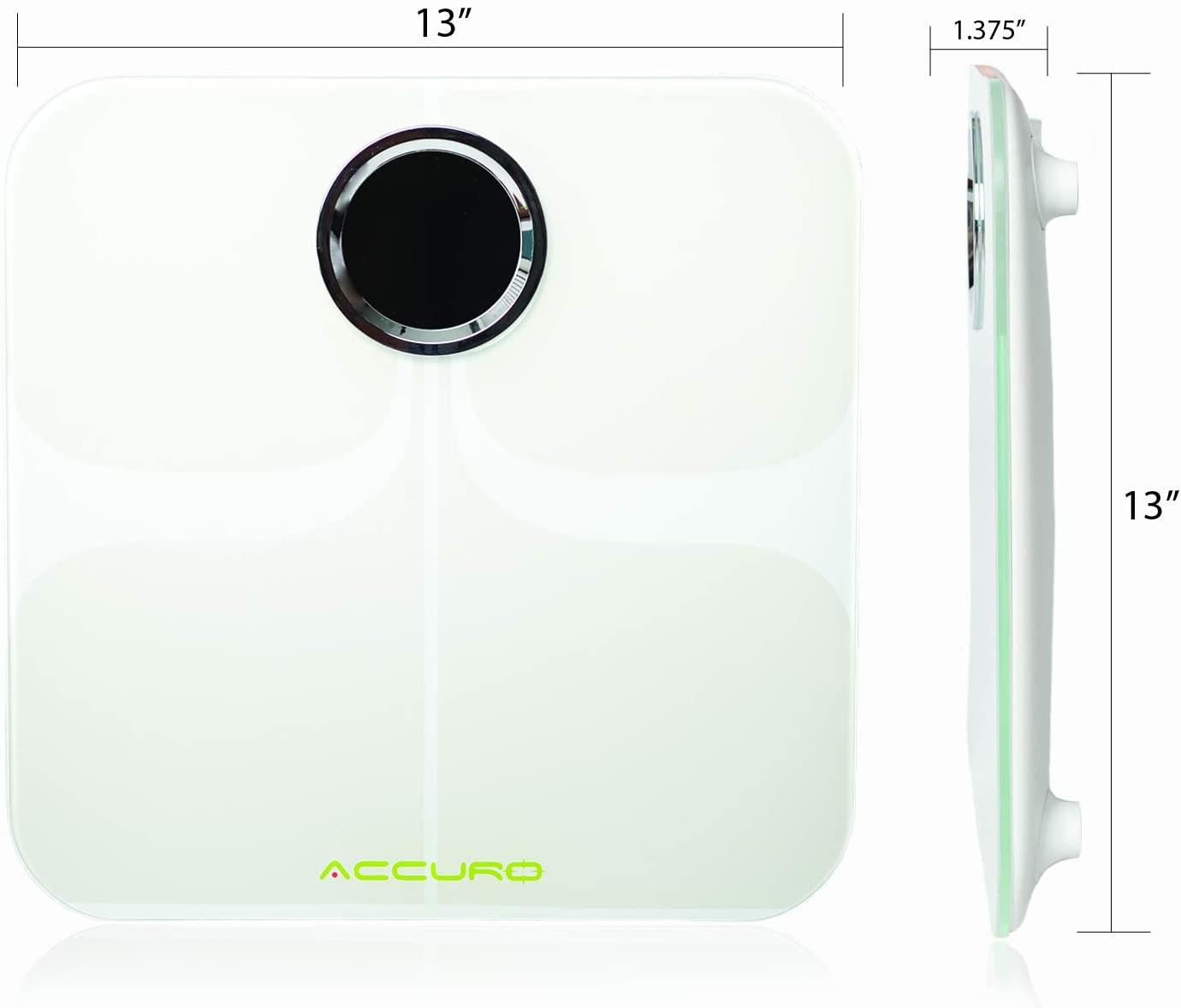 Accuro Waist Level Digital Scale with 500 lb Capacity and BMI Scale (D